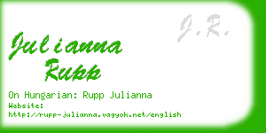 julianna rupp business card